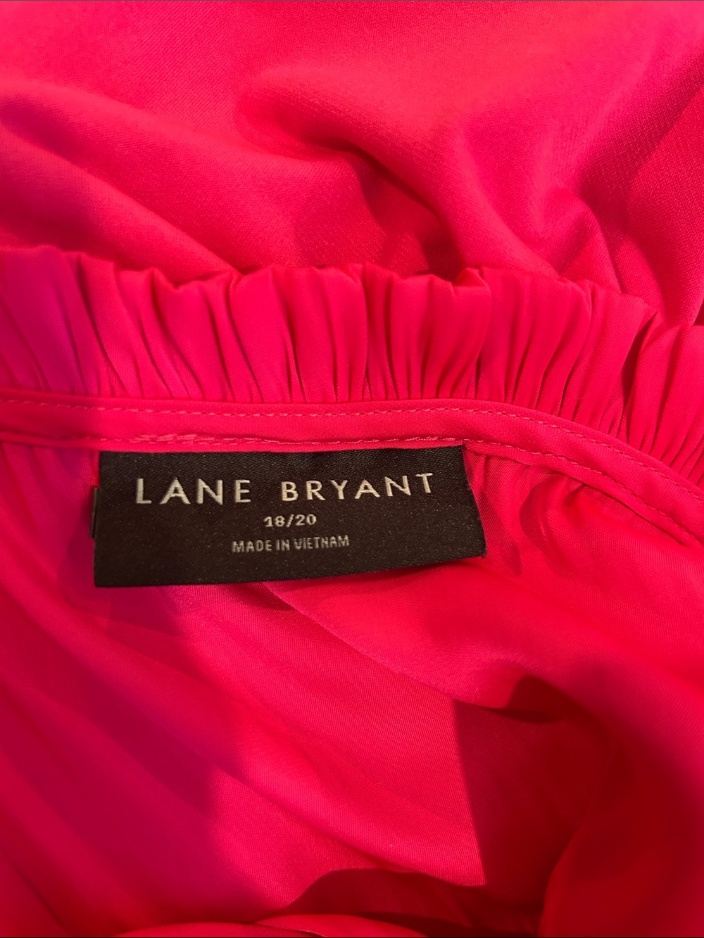 Plus Size Hot Pink Ruffle Cap Sleeve Top